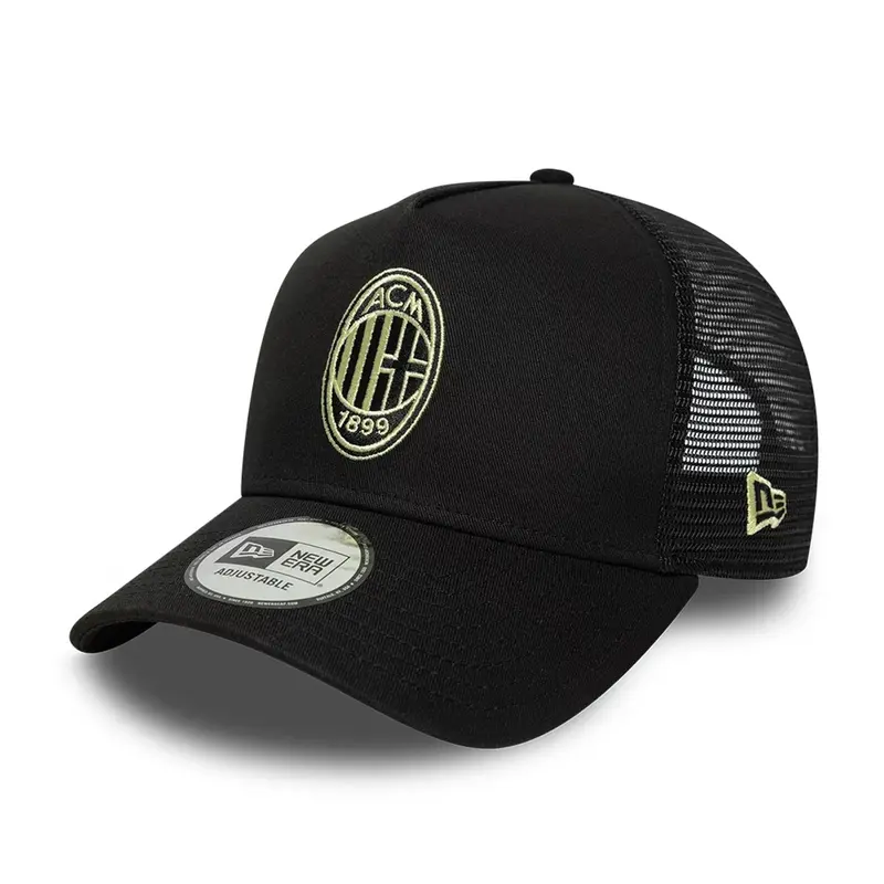 AC Milan Seasonal Black 9FORTY E-Frame Trucker Adjustable Cap