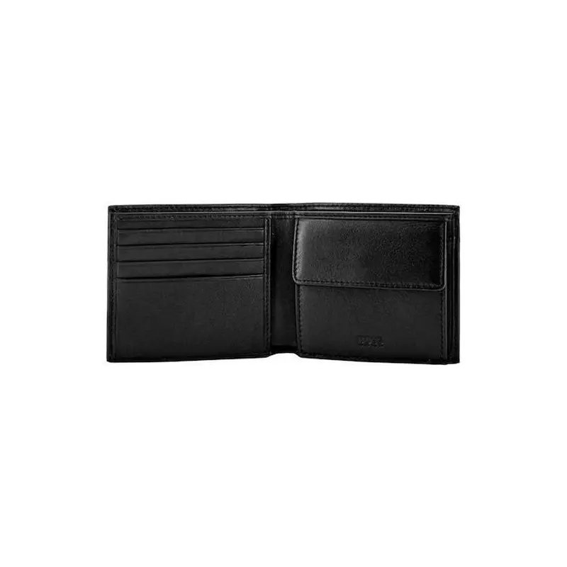 HUGO BOSS MENS WALLET BLACK , TRUCKER P 4 WALLET , 50451631001