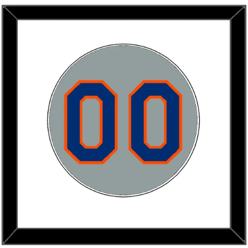 New York Number - Road Gray - Single Mat 1