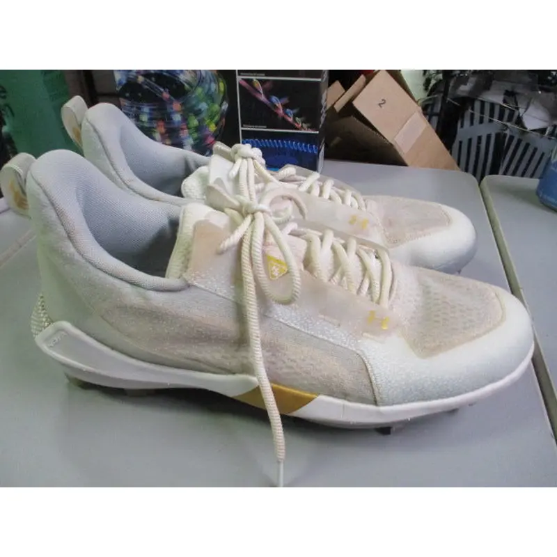Used Under Armour Harper Hybrid Baseball Cleats Metal / Molded Size 12.5