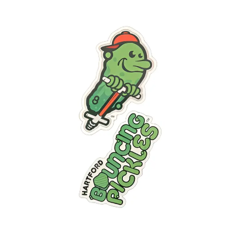 Hartford Yard Goats Bouncing Pickles Double-Up Stickers
