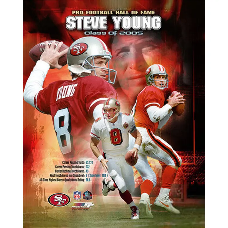 Steve Young "Class of 2005" HOF Commemorative Print - Photofile Inc.