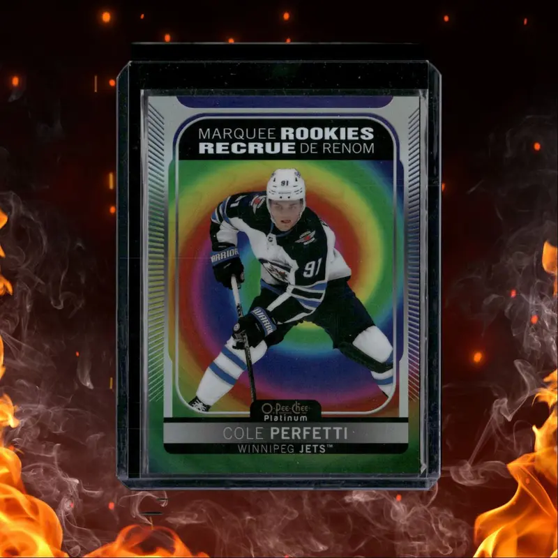 2021-22 O-Pee-Chee Platinum Color Wheel Cole Perfetti Rookie #290