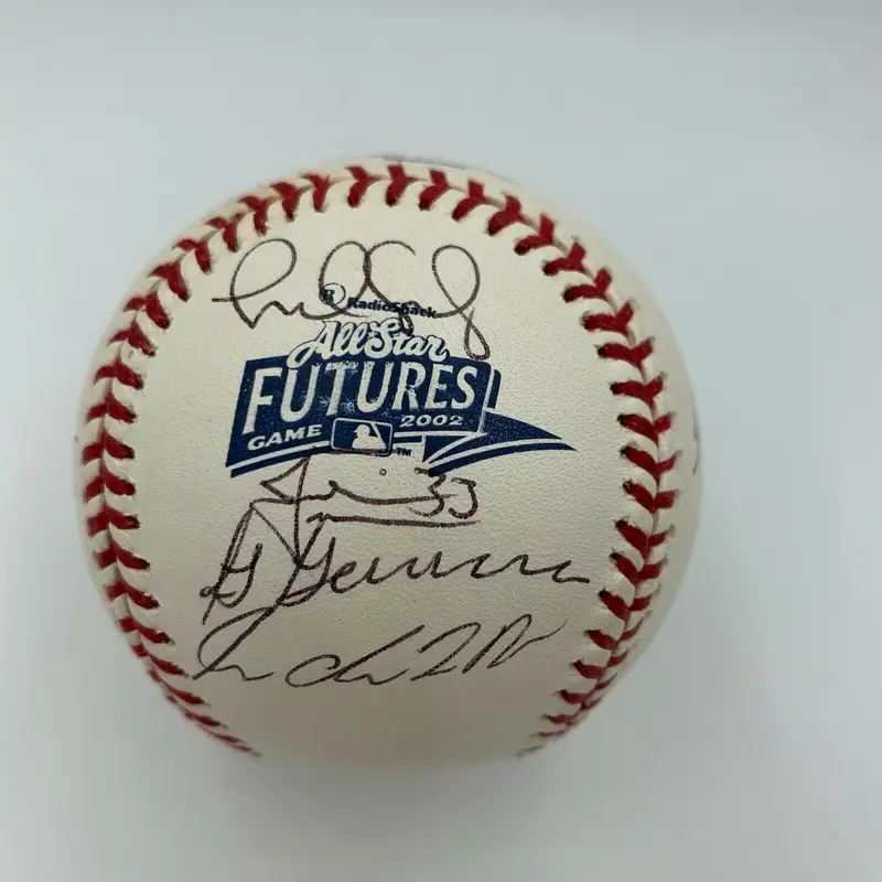 2002 All Star Futures Game Team Signed Baseball Justin Morneau MLB Authentic