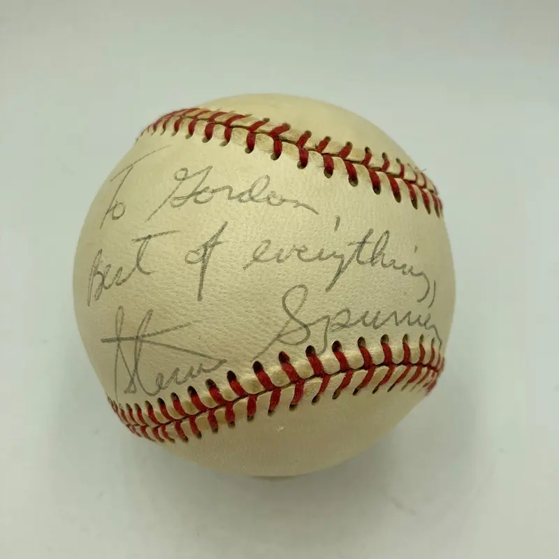 Steve Spurrier Signed Vintage Baseball Heisman Trophy Winner JSA COA