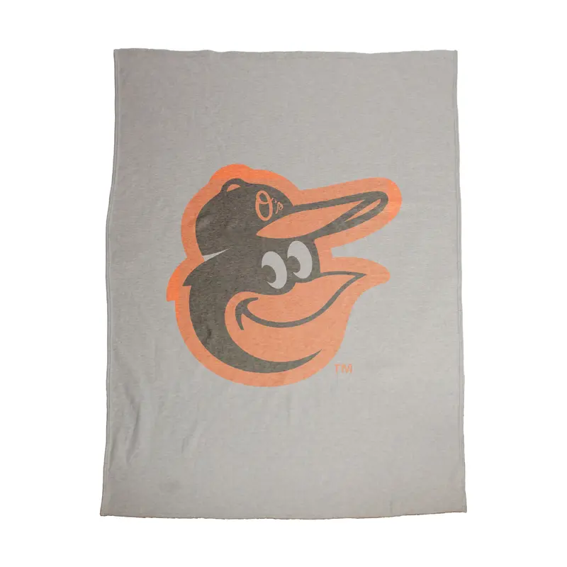 Baltimore Orioles Oversized Logo Sublimated Sweatshirt Blanket