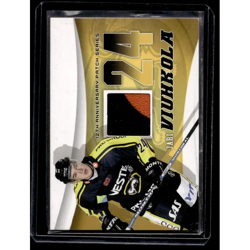 2010-11 Cardset Finland - 12th Anniversary Patch - Jari Viuhkola /100