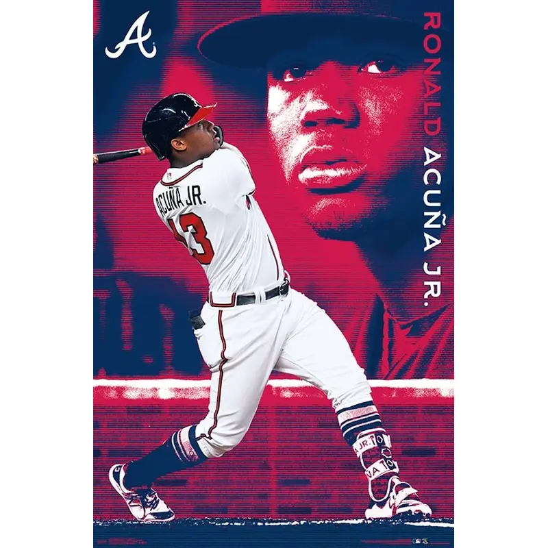 Ronald Acuna "Blast" Atlanta Braves MLB Baseball Poster - Trends International
