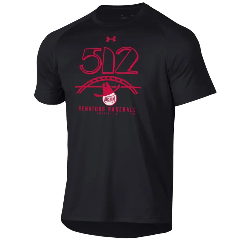 Round Rock Express Black Under Armour Austin Senators Tech Tee