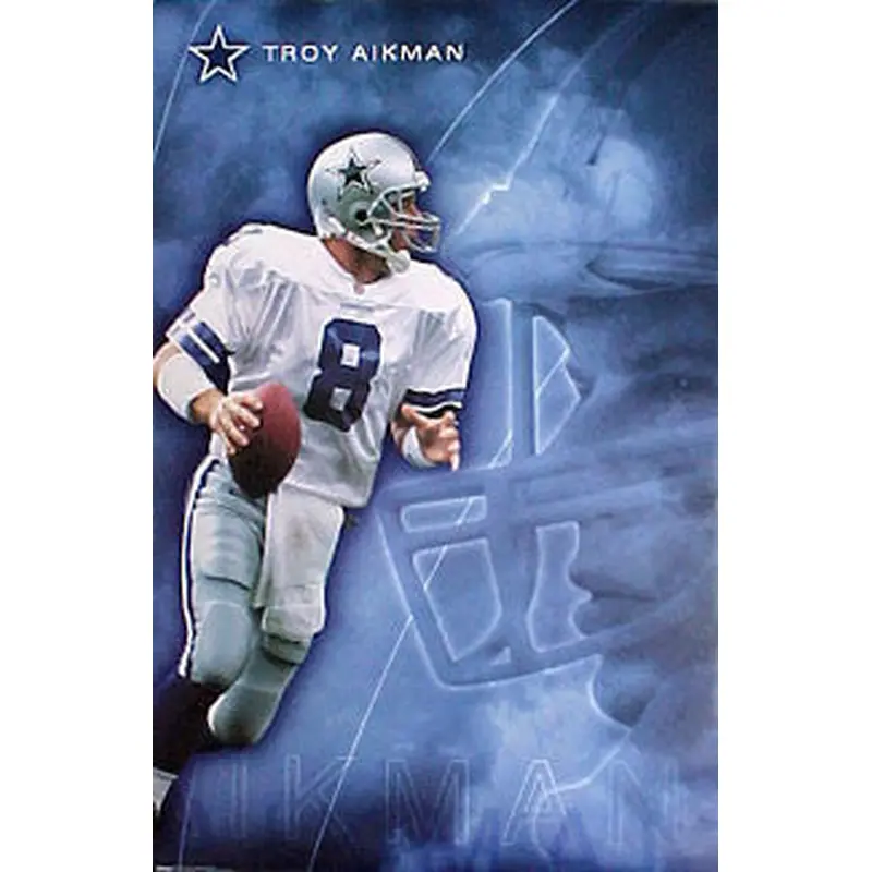 Troy Aikman "Intensity" Dallas Cowboys Poster - Costacos Sports 2000