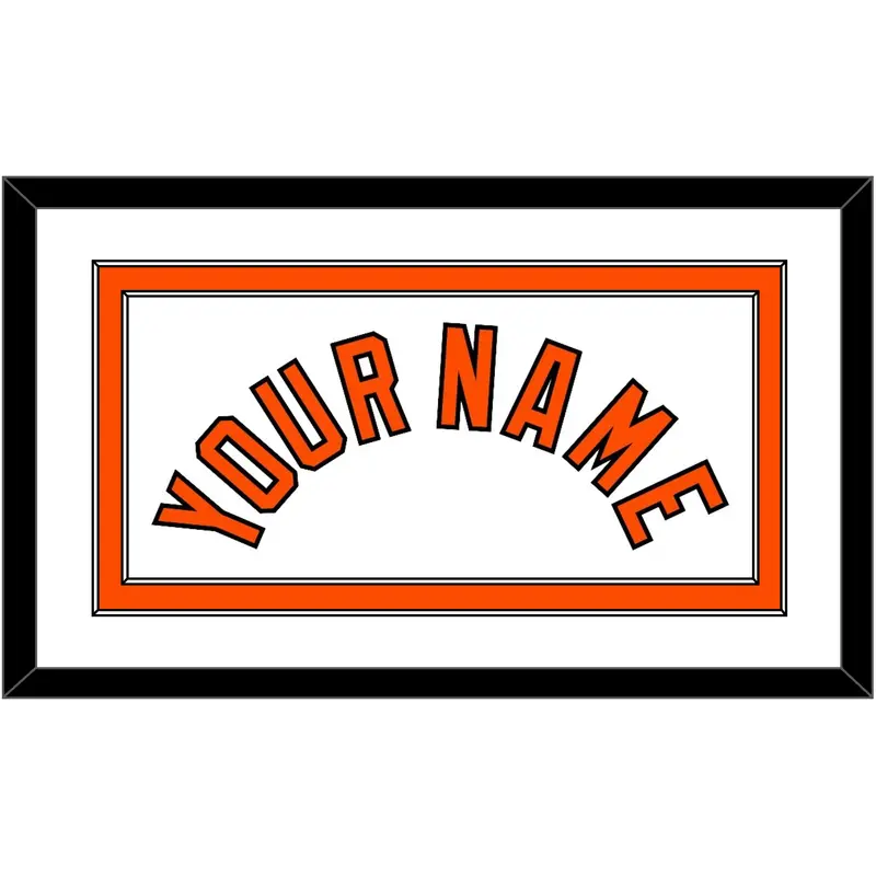 Baltimore Name - Home White - Double Mat 1