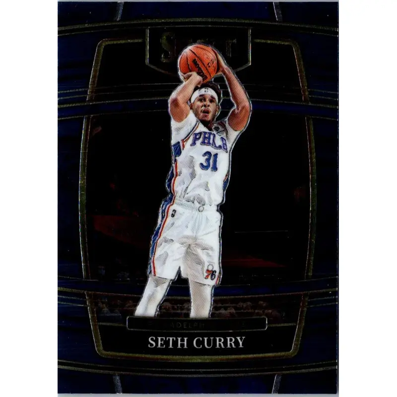 2021 Panini Select Blue Seth Curry #84