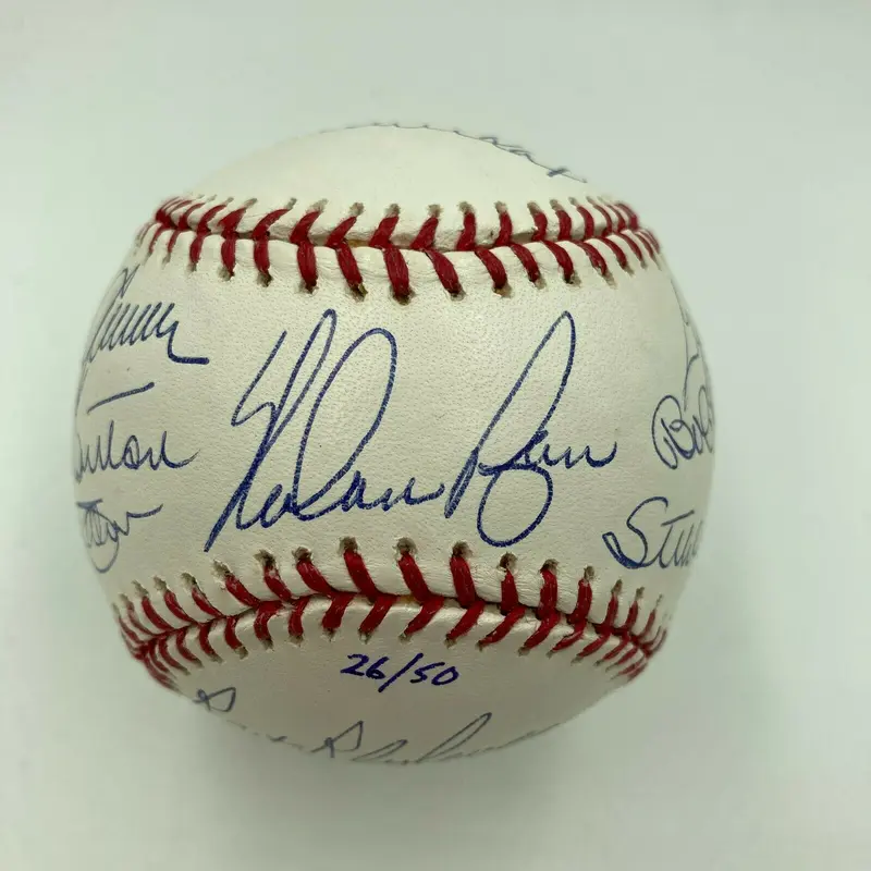 Nolan Ryan Tom Seaver Bob Gibson Pitching Legends Signed Baseball With JSA COA