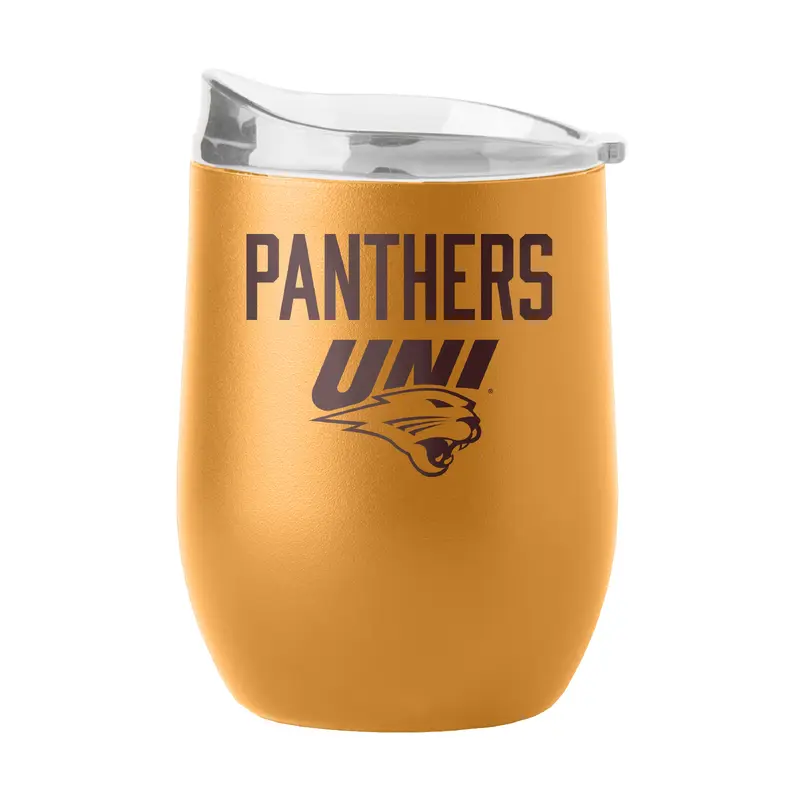 Northern Iowa 16oz Huddle Powder Coat Curved Bev