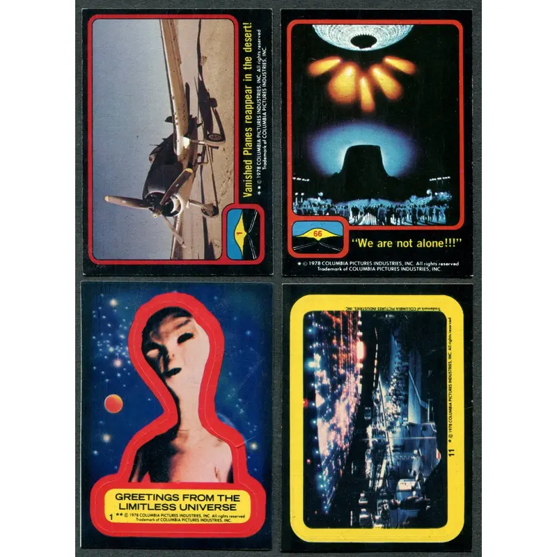 1978 Topps Close Encounters Complete Set (w/ stickers) (66/11) NM NM/MT