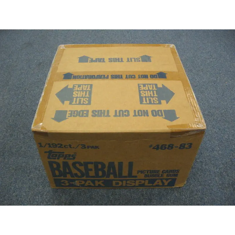1983 Topps Baseball Grocery Rack Pack Case (192 Count) (Sealed)