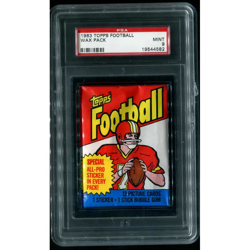 1983 Topps Football Unopened Wax Pack PSA 9