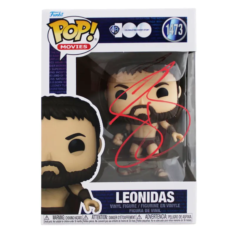 Gerard Butler 300 Signed Leonidas #1473 Funko Pop Vinyl Figure BAS #BR25888