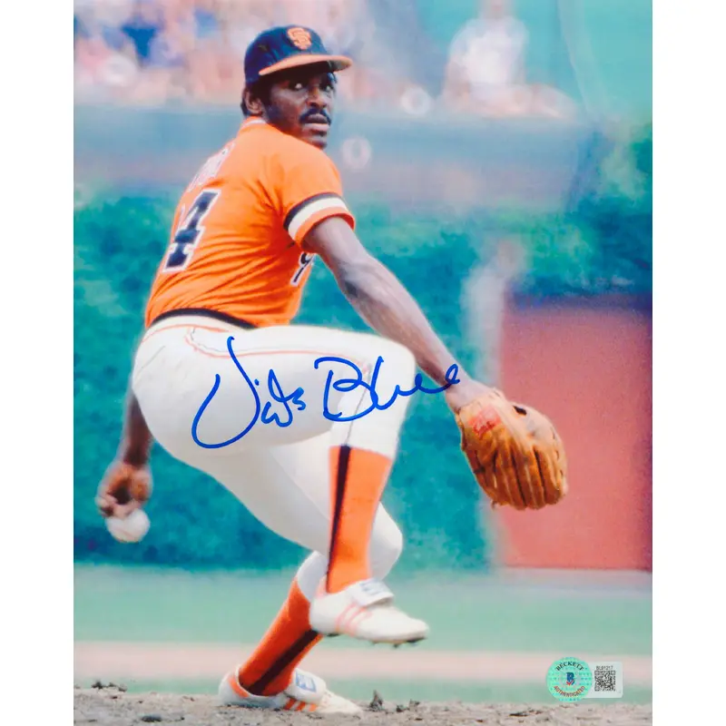 Giants Vida Blue Authentic Signed 8x10 Photo Autographed BAS #BL91217