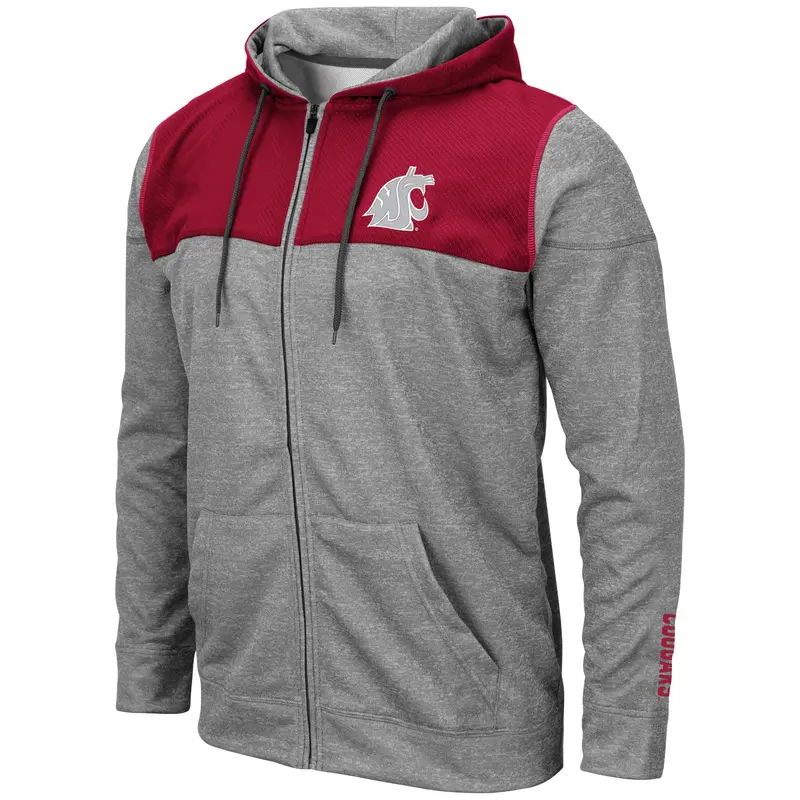Mens Heather Grey Full Zip