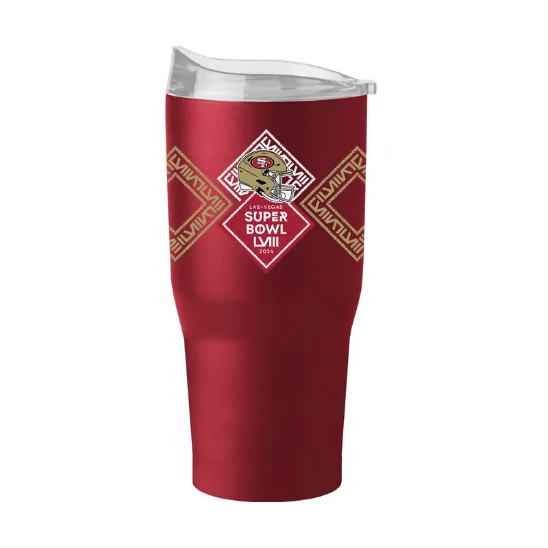 San Francisco 49ers 30oz SB 58 Bound Powder Coat Tumbler