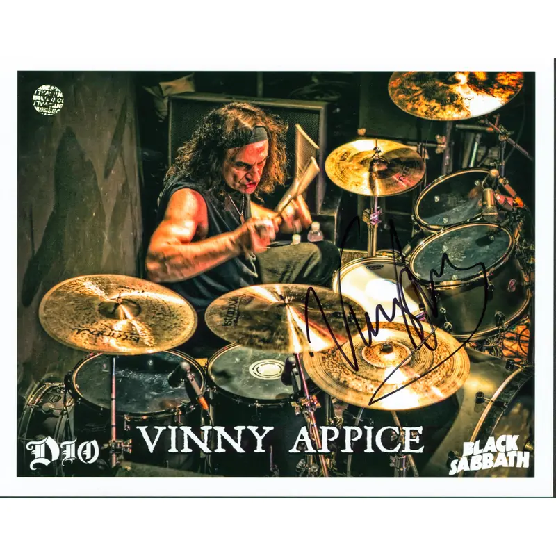 Vinny Appice Black Sabbath Authentic Signed 8x10 Photo Autographed Wizard World