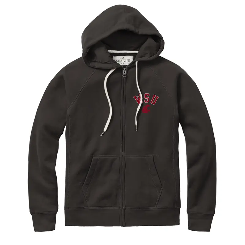 WSU Cougar's Ladies Black Full Zip Hoodie