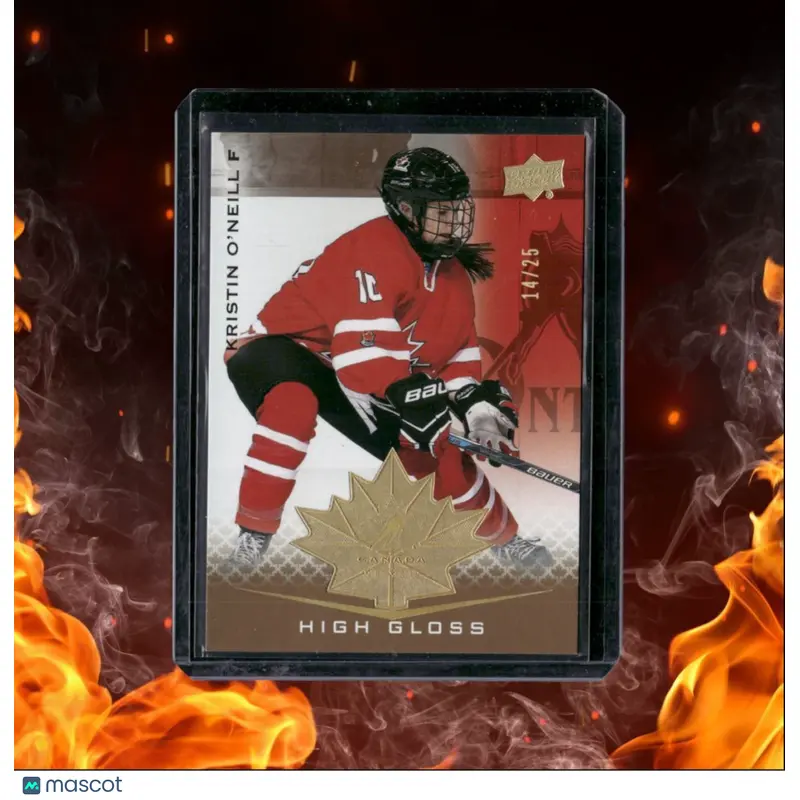 2021-22 Upper Deck Team Canada Women Kristin O'Neill High Gloss 14/25 #69