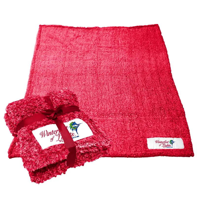 Ocean City MD Winterfest Red Color Frosty Fleece