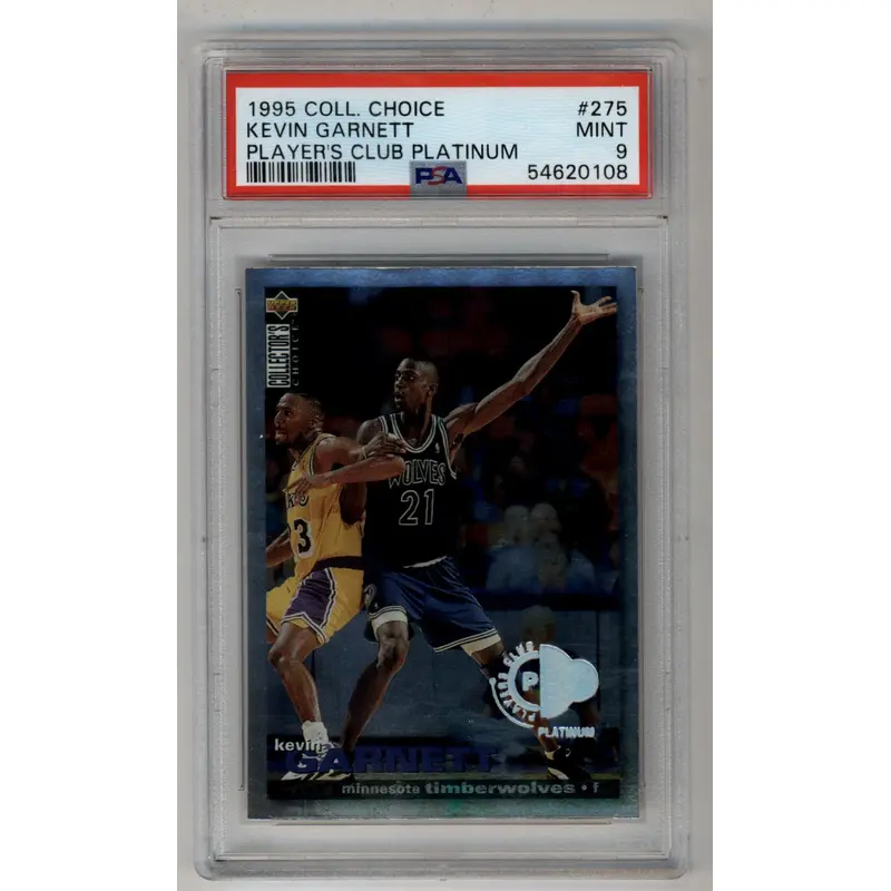 Kevin Garnett 1995-96 Collector's Choice #275 Player's Club Platinum PSA 9 Mint