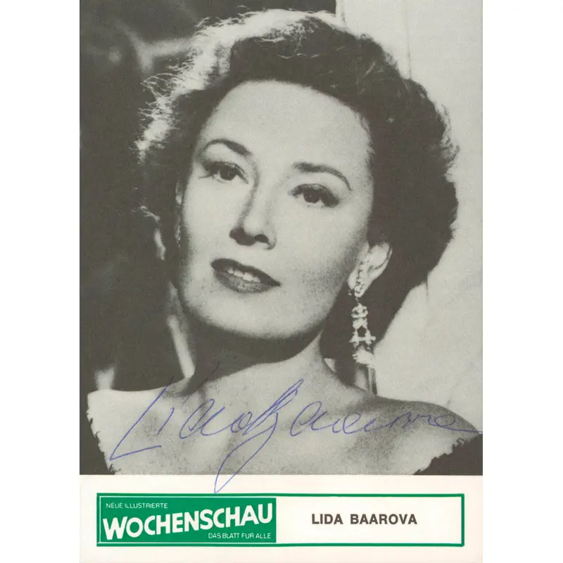 Lida Baarova Die Fledermaus Authentic Signed 4x6 Photo Autographed BAS #BM38118