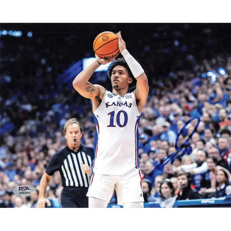 Jalen Wilson signed 8x10 photo PSA/DNA Kansas Jayhawks Autographed