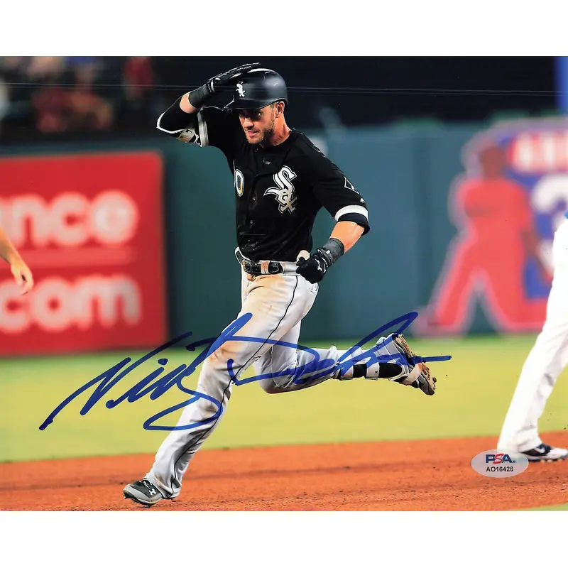 Nicky Delmonico signed 8x10 photo Chicago White Sox PSA/DNA Autographed