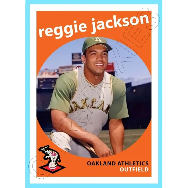 Reggie Jackson 1959 Topps Custom Card - 4166