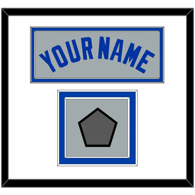 Toronto Name & World Series Patch - Road Gray (1989-1996) - Double Mat 1