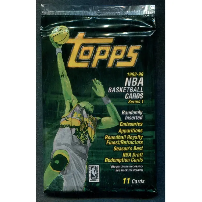 1998/99 Topps Basketball Unopened Series 1 Pack (11)