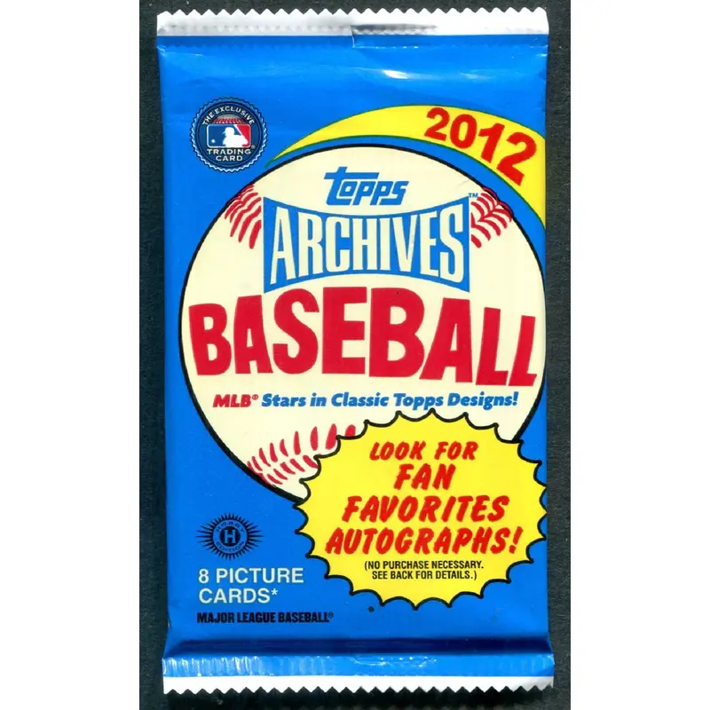 2012 Topps Archives Baseball Unopened Pack (Hobby) (8)