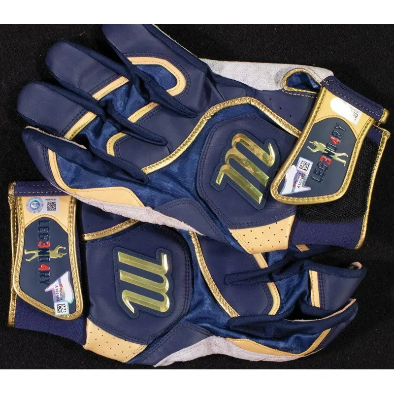 David Ortiz Home Run #539 Photo Matched Signed Game Used Batting Gloves Beckett