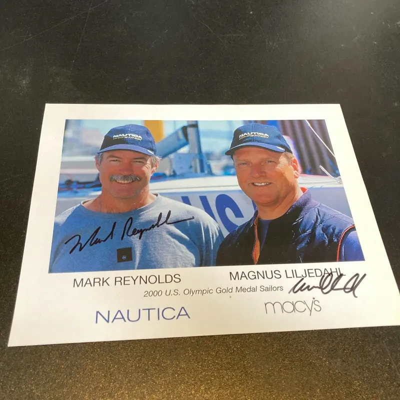 Magnus Liljedahl & Mark Reynolds Signed Autographed Photo Olympics Gold Medal