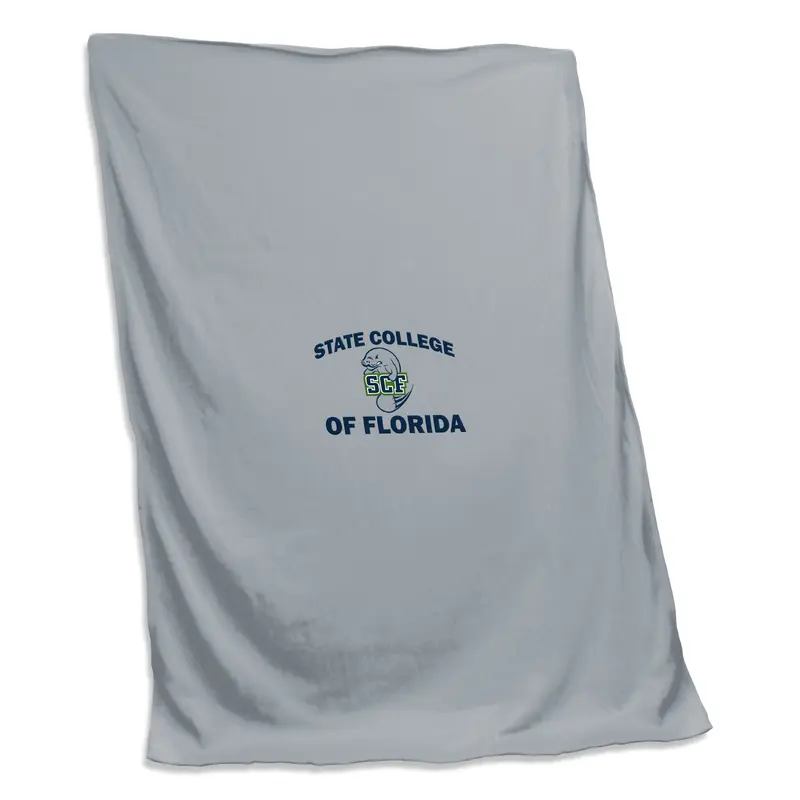 State College of Florida-Bradenton Screened Sweatshirt Blanket