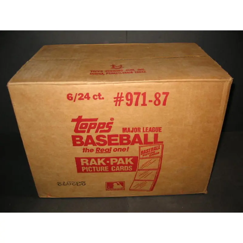 1987 Topps Baseball Rack Pack Case (6 Box) (Sealed)