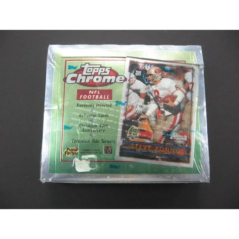 1996 Topps Chrome Football Box