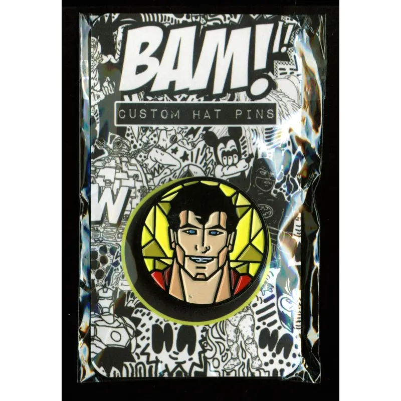 Superman Stained Glass BAM BOX Exclusive Pin