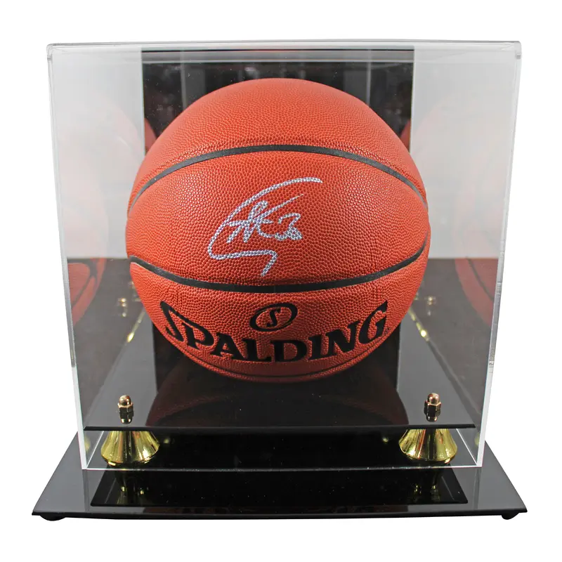 Warriors Stephen Curry Signed Spalding Indoor/Outdoor Basketball w/ Case JSA