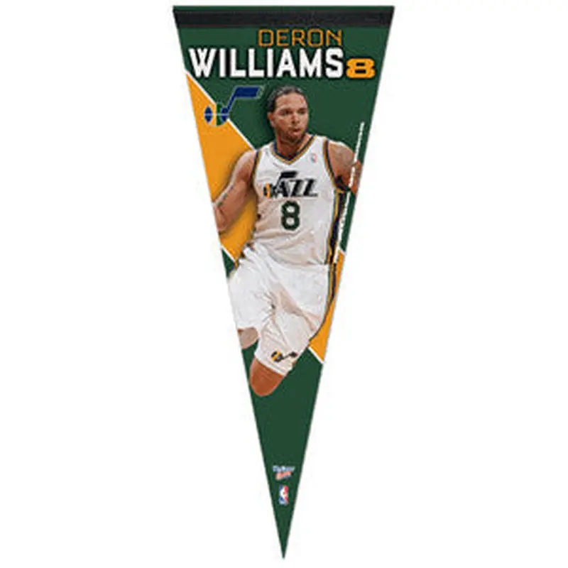 Deron Williams "Jazz Action" Premium Felt Pennant (LE /1000) - Wincraft