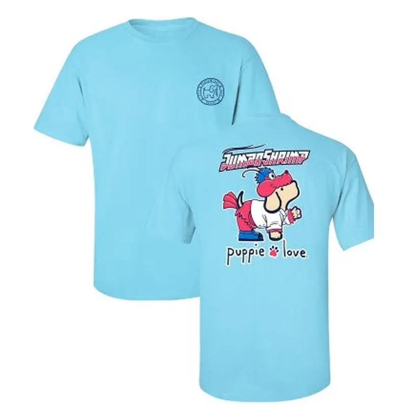 Jacksonville Jumbo Shrimp Puppie Love Sky Mascot Pup Tee