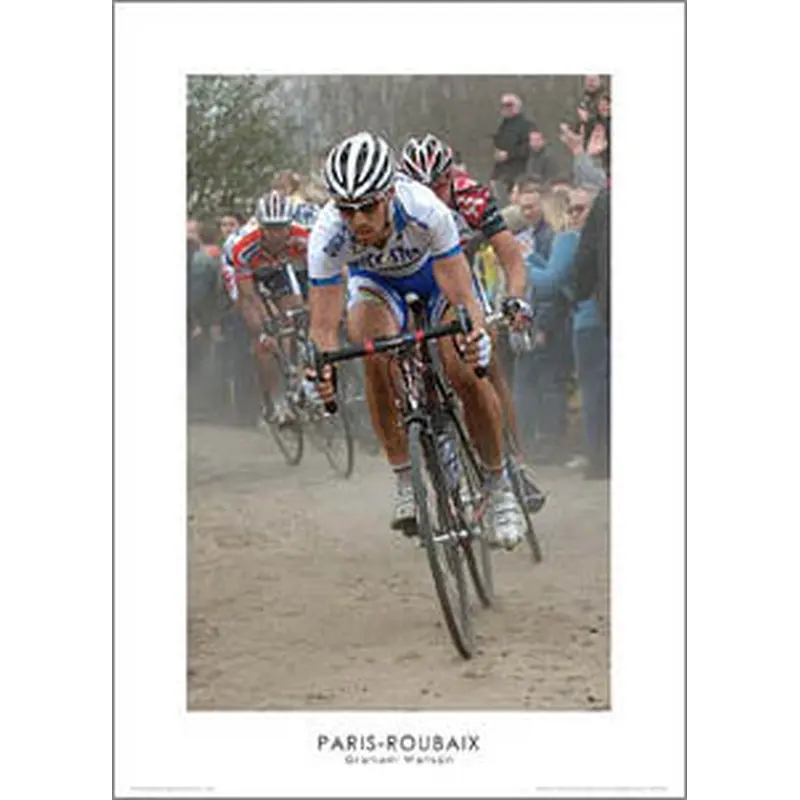 Paris-Roubaix Cycling Race (Tom Boonen at Cysoing) Premium Poster Print - Graham Watson