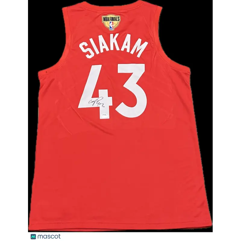 Pascal Siakam Signed Jersey PSA Toronto Raptors Autographed