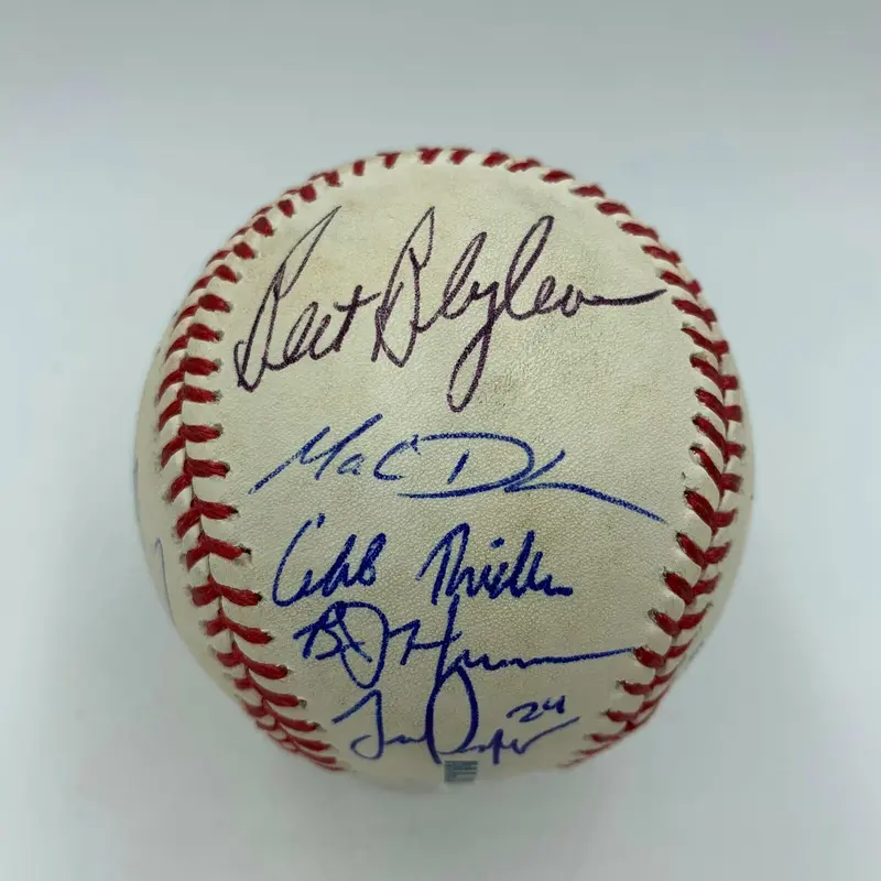 2012 Minnesota Twins Team Signed Official Major League Baseball Bert Blyleven