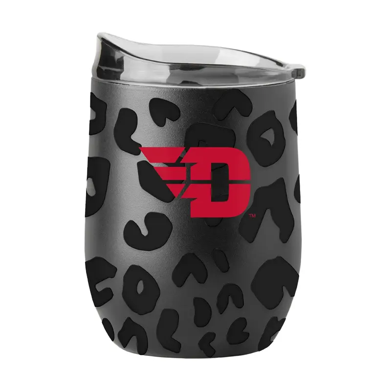 Dayton Leopard 16oz Black Powdercoat Curved Beverage
